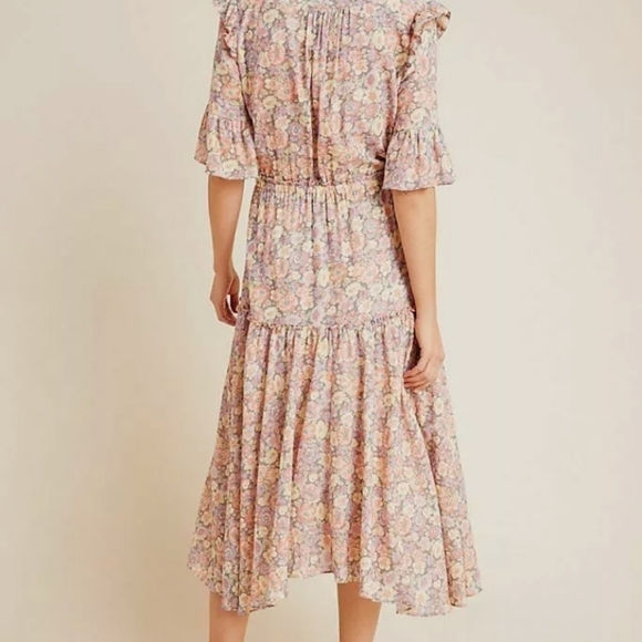 La Vie Rebecca Taylor Josephine Lurex Dress Anthro - Picture 5 of 12